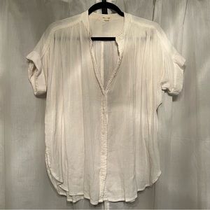 Urban Outfitters - Silence + Noise Short Sleeved Button Down Shirt